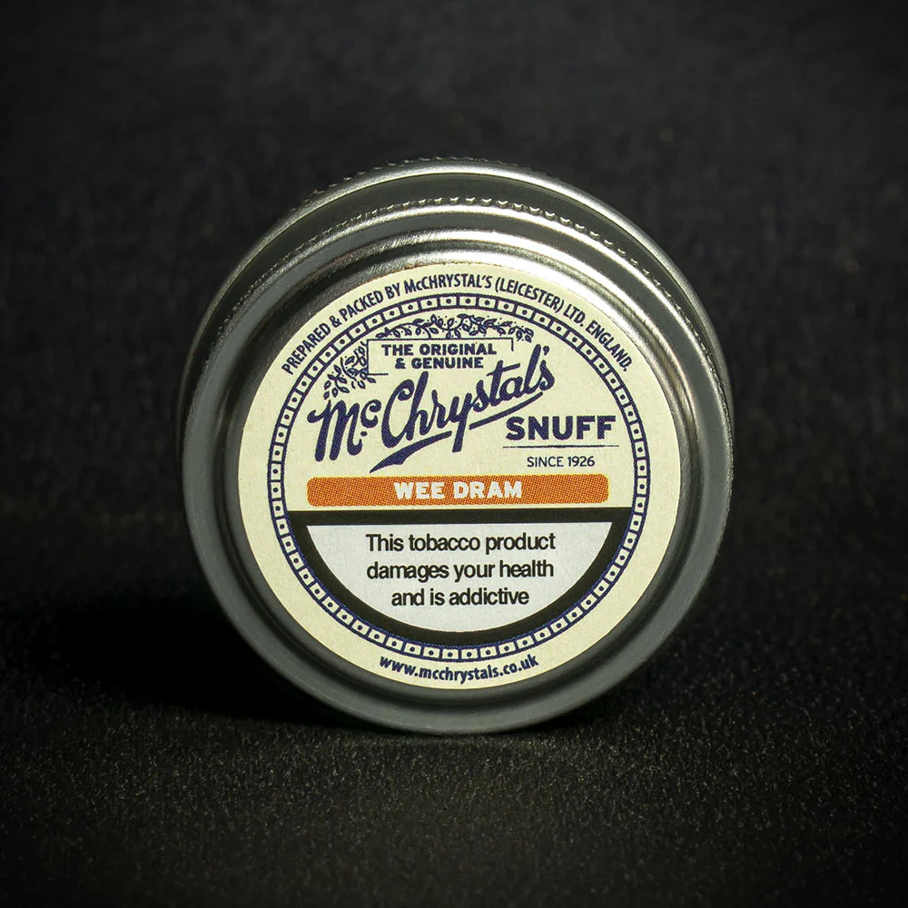McChrystal's Wee Dram Snuff (Whisky, Light Fruit) - 3.5g Mini Tin - Image 2