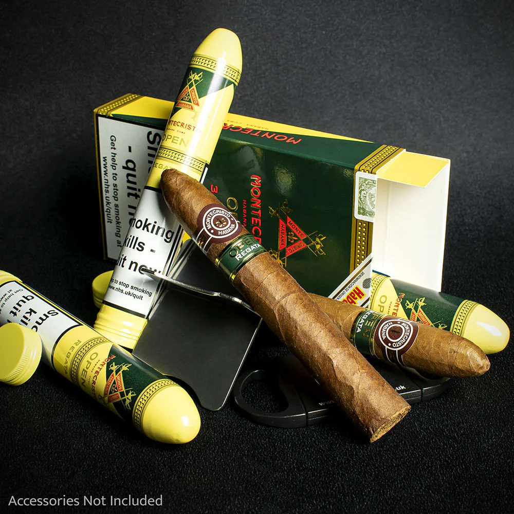 Montecristo Open RegataTubos Cuban Cigars - 3 Pack