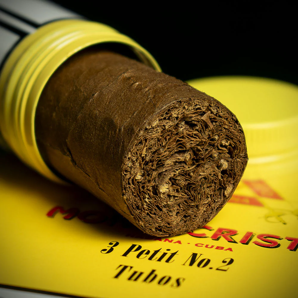 Montecristo Petit No. 2 Tubos Cuban Cigars - Pack of 3 - Image 5
