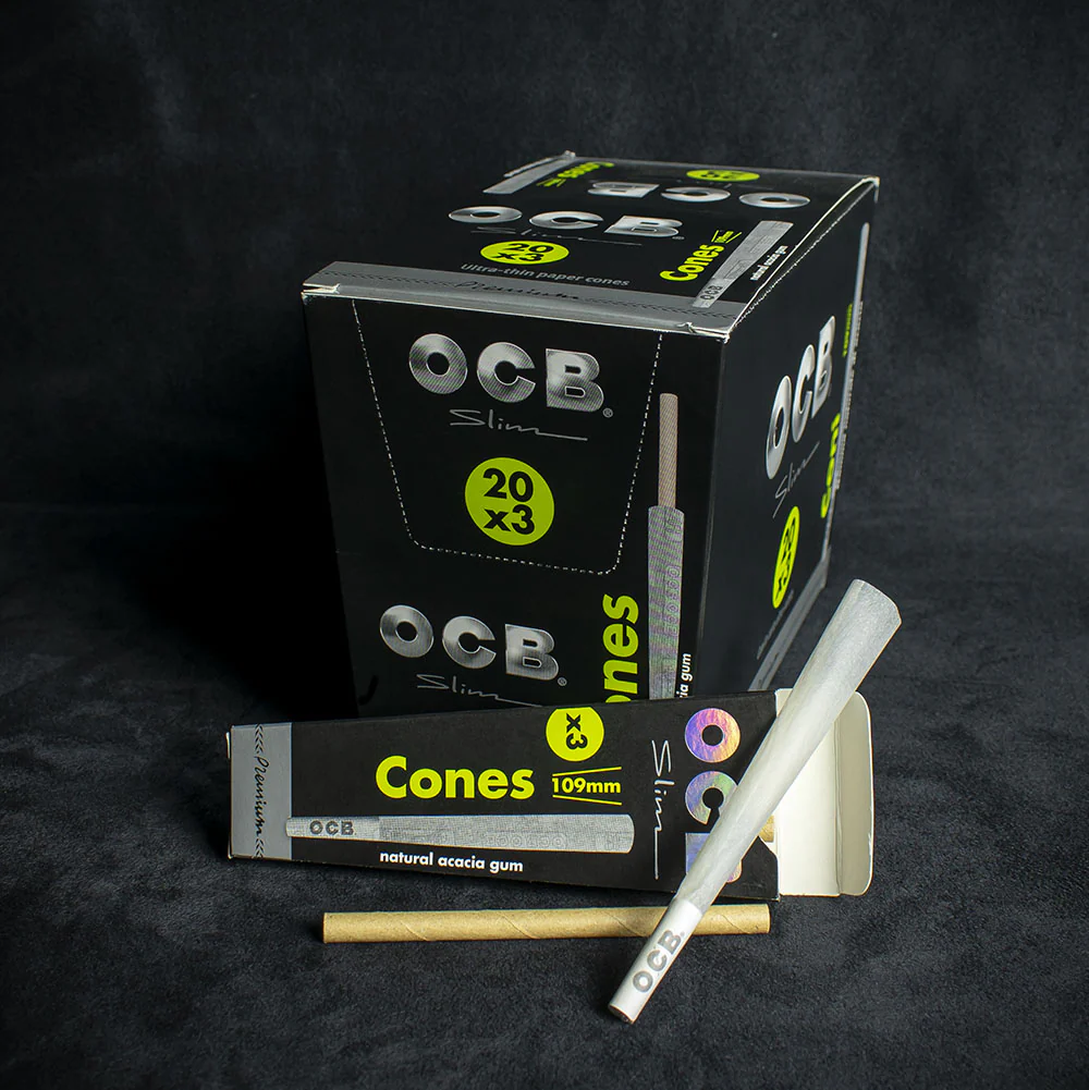 OCB Kingsize Slim Premium Cones - 3 Pack - Image 2