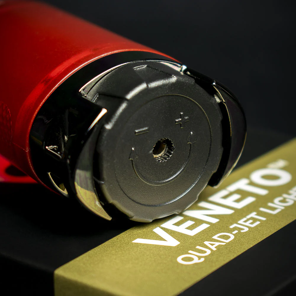 Palio Veneto Quad Flame Cigar Lighter - Red - Image 5