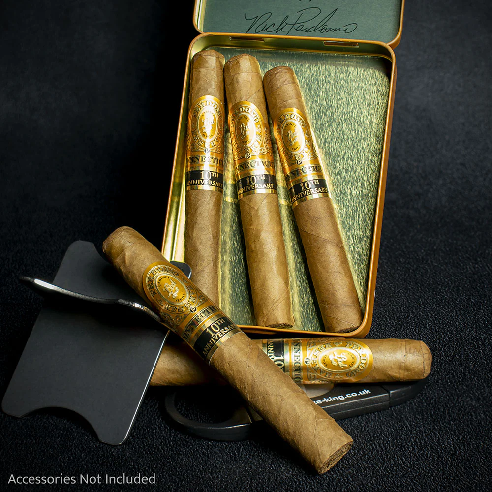 Perdomo 10th Anniversary Connecticut Nicaraguan Puritos Cigars - Tin of 5 - Image 2