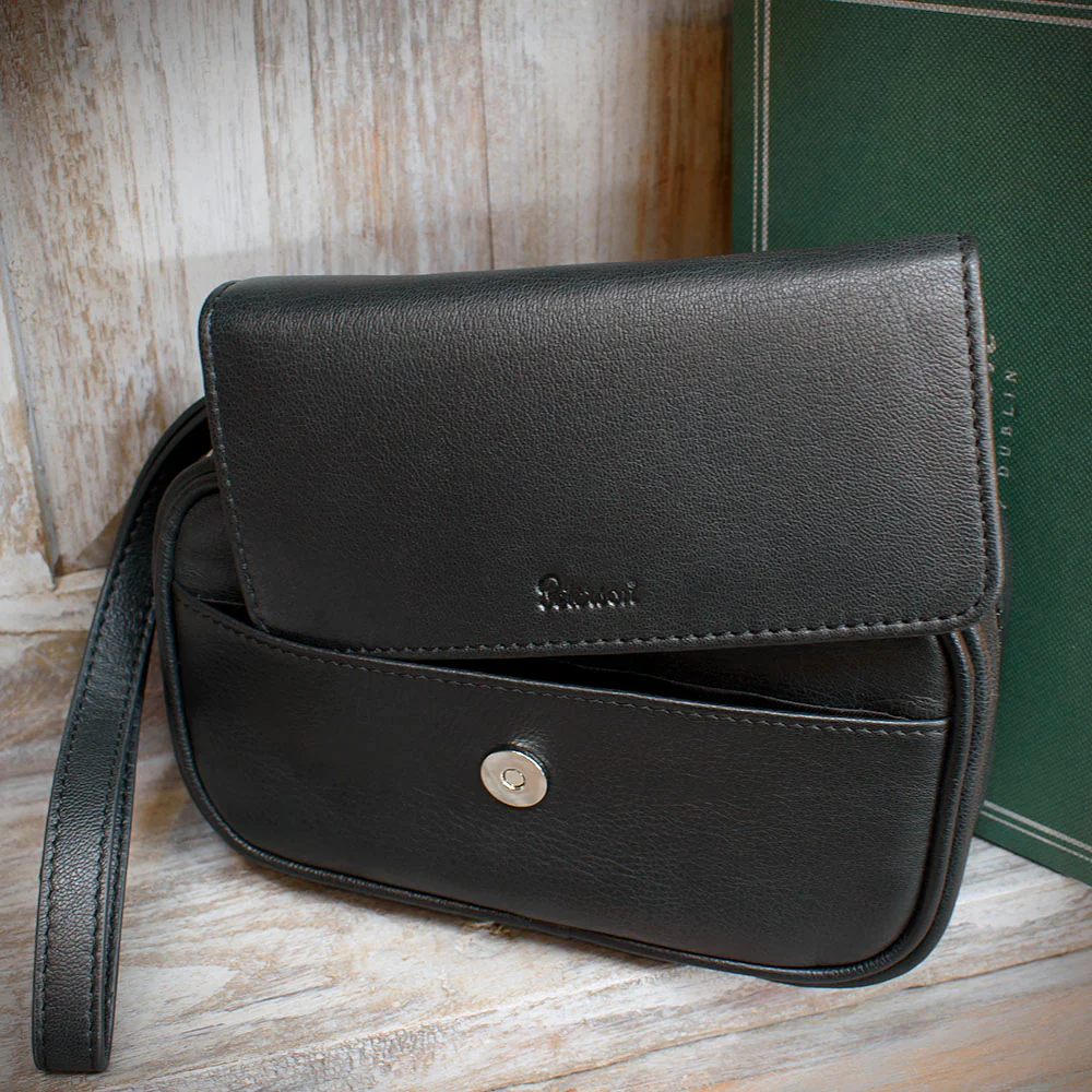Peterson Two Pipe Combination Pouch - Zipped Black (POU-133) - Image 2