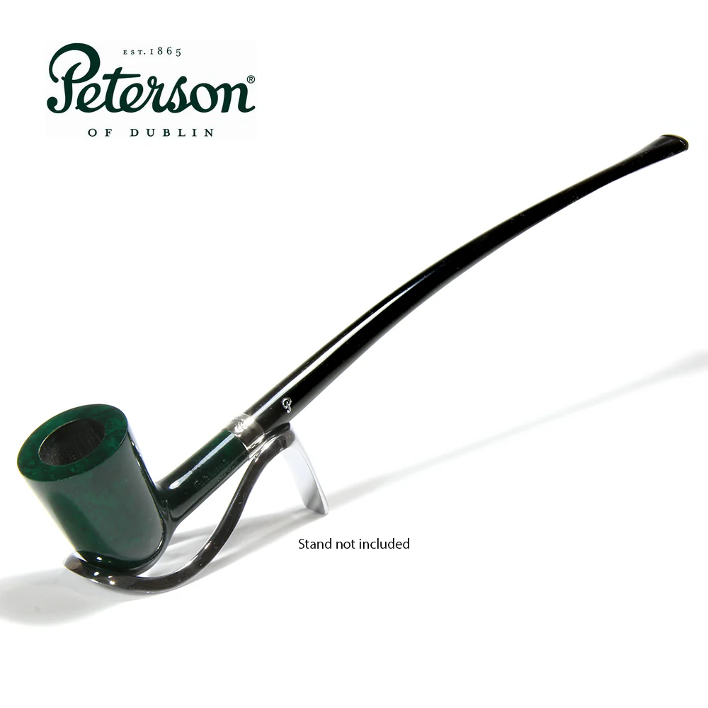 Peterson of Dublin Churchwarden Briar Smoking Pipe - D17 Green