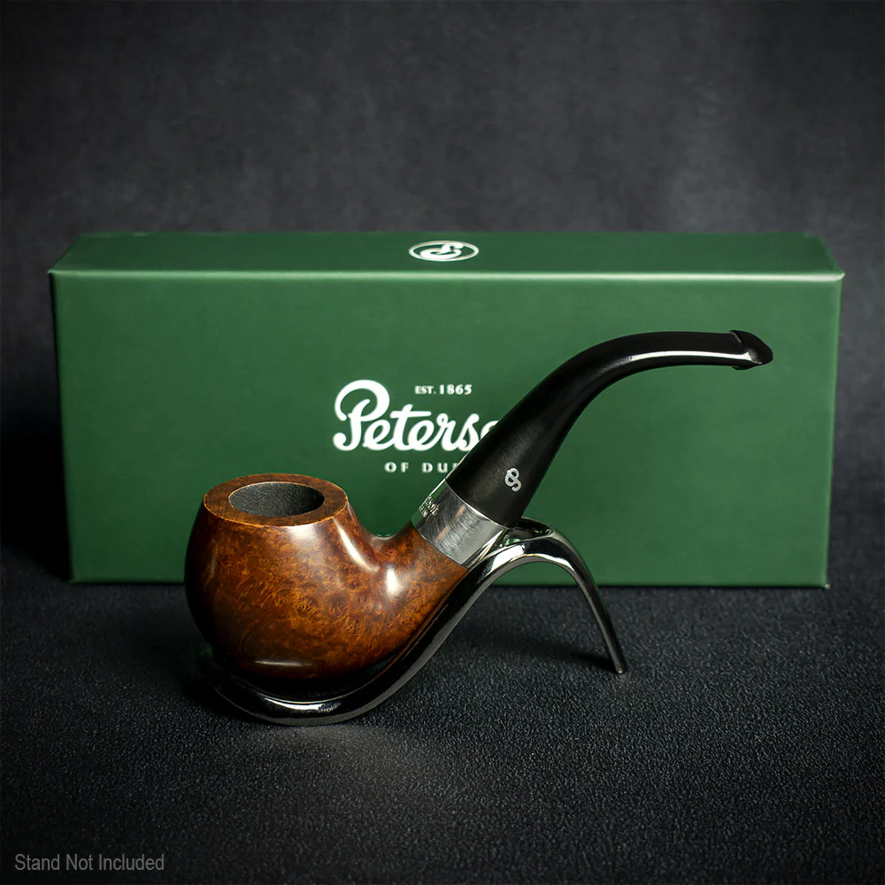 Peterson of Dublin Kildare Silver Mounted Briar Pipe - Shape No.03 9mm Filter - Image 2
