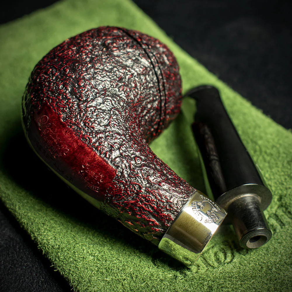 Peterson of Dublin Sherlock Holmes Deerstalker Red Sandblast Briar Pipe - Image 4