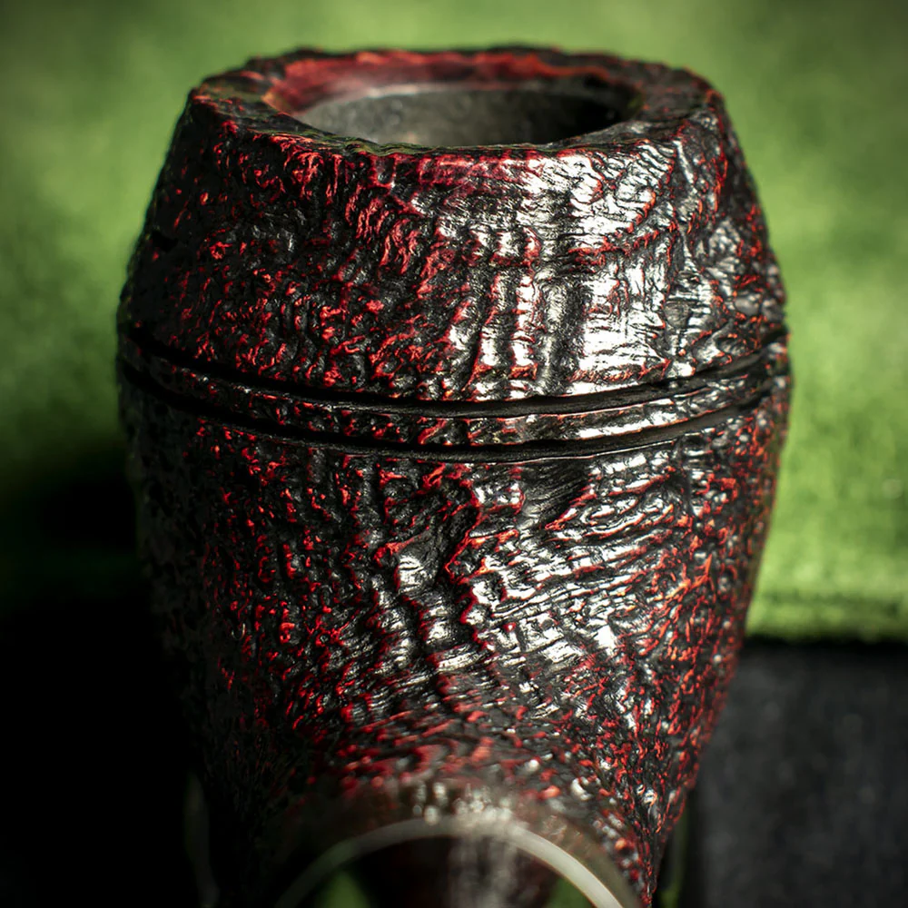 Peterson of Dublin Sherlock Holmes Deerstalker Red Sandblast Briar Pipe - Image 7
