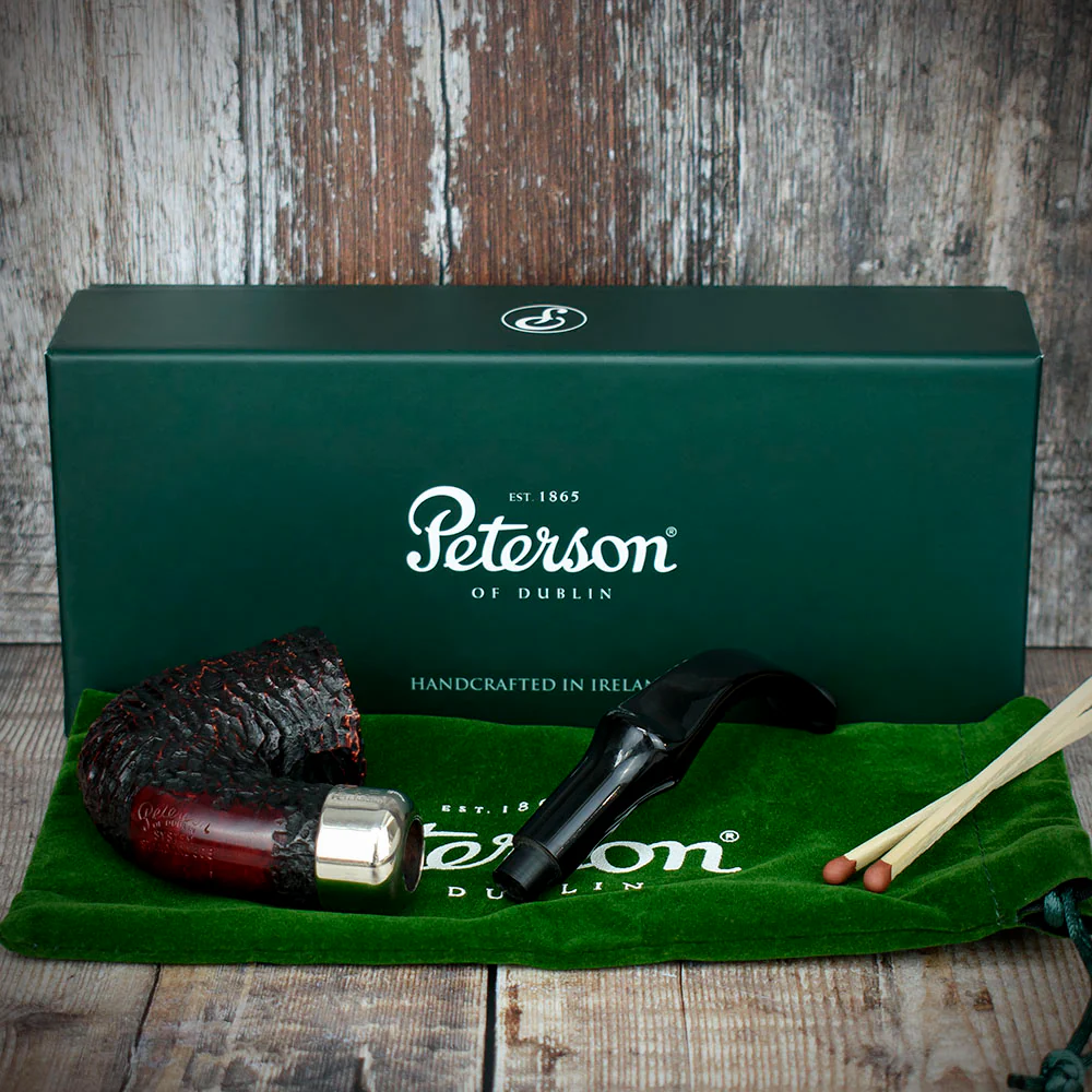 Peterson of Dublin System Rustic Briar Smoking Pipe - Shape No.305 - Image 4