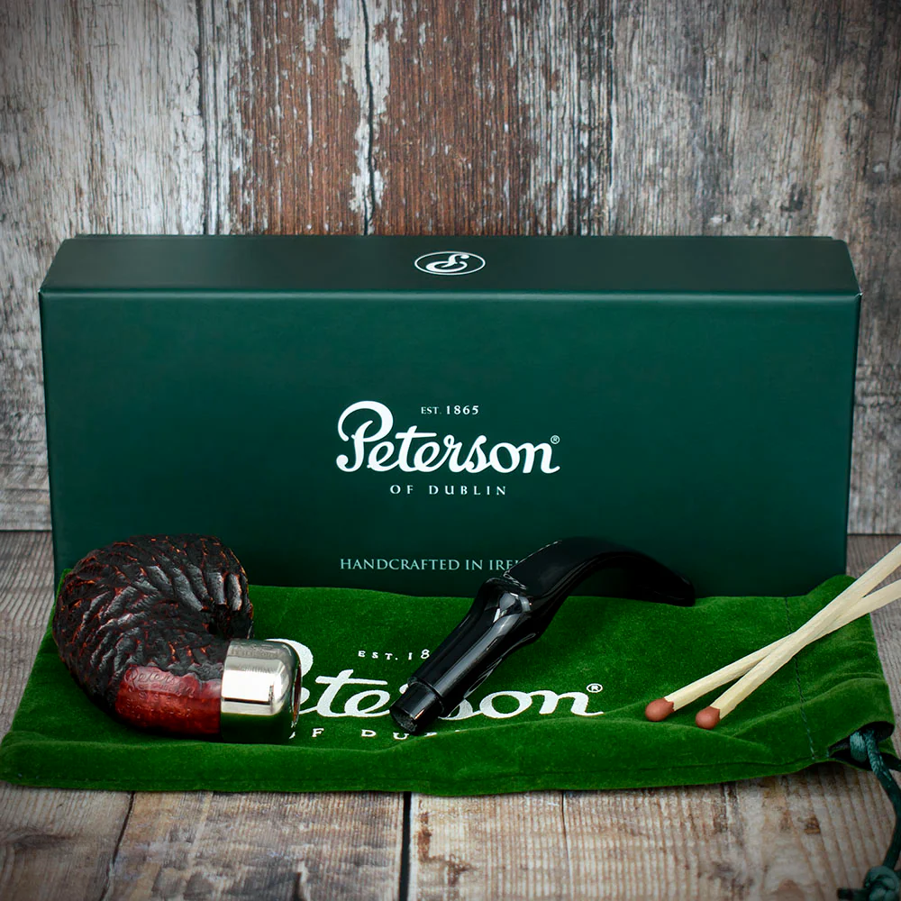 Peterson of Dublin System Rustic Briar Smoking Pipe - Shape No.317 - Image 4