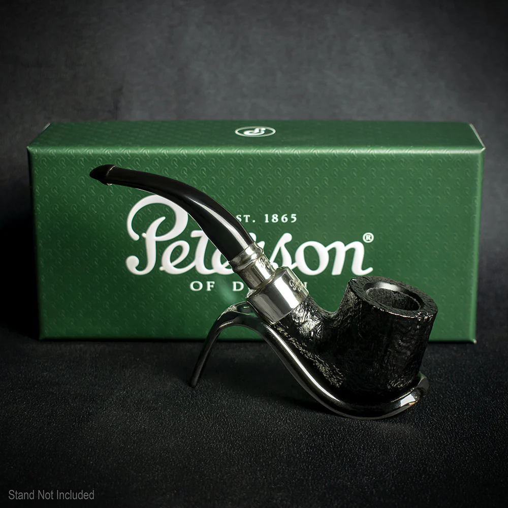 Peterson of Dublin System Spigot Sandblasted Briar Pipe - Shape 301 - Image 3