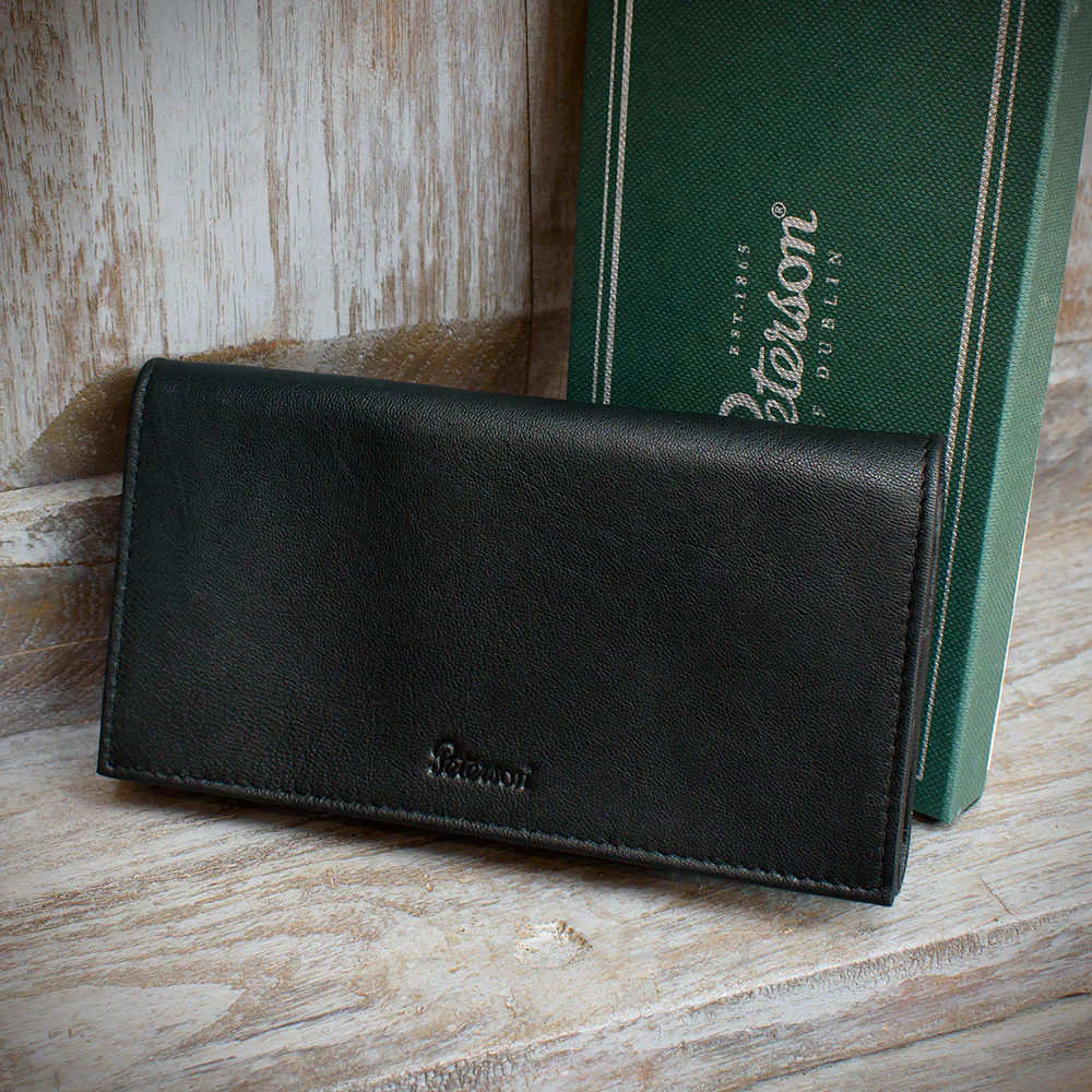 Peterson Pipe Tobacco Pouch - Roll Up Black (POU-134)