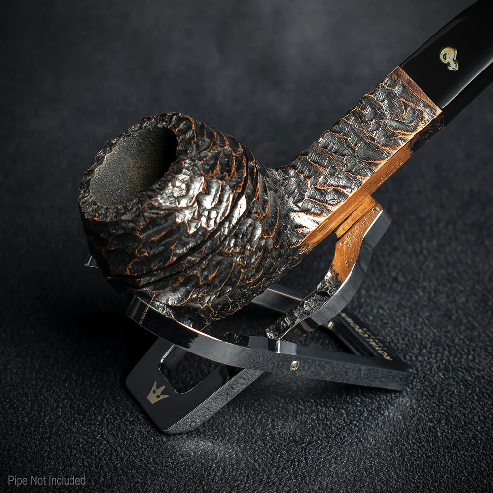 Polished Chrome Folding Pipe Stand - Image 3