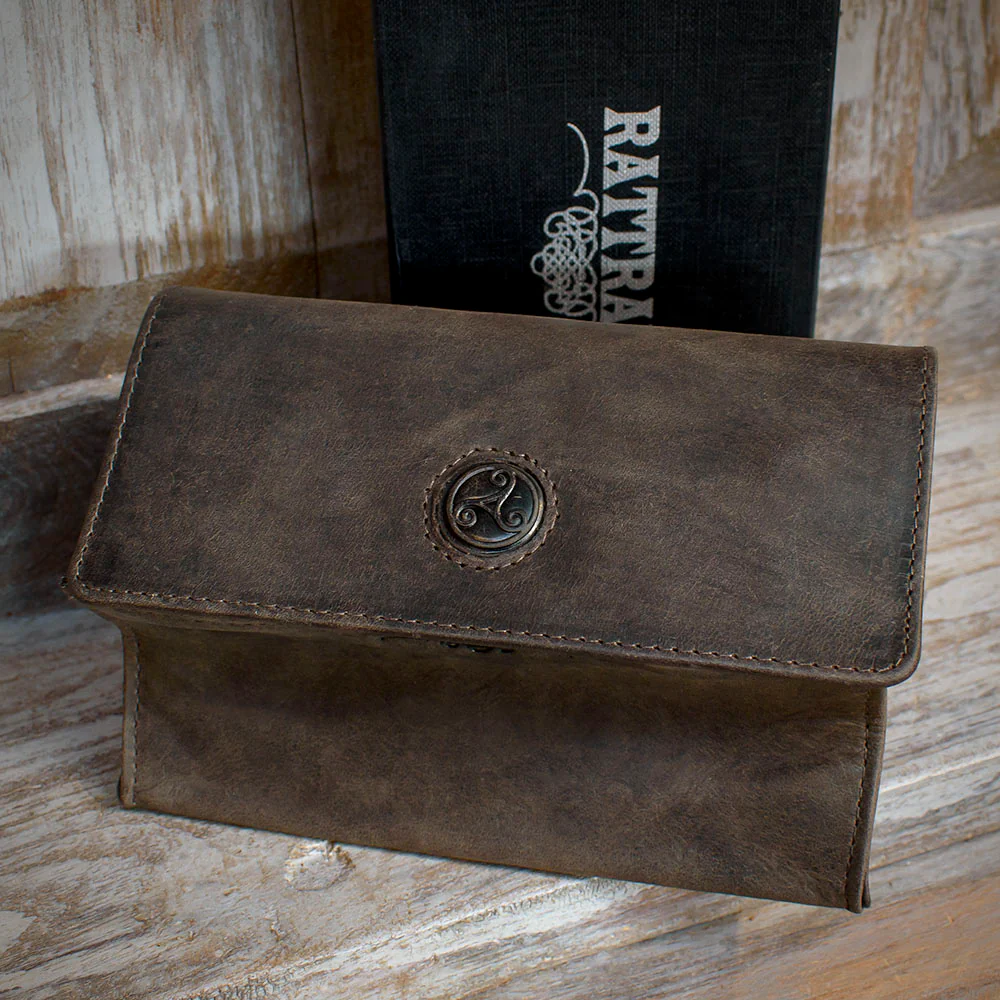 Rattray's Peat Leather Pipe Tobacco Pouch - Large Stand Up 3 - Image 2