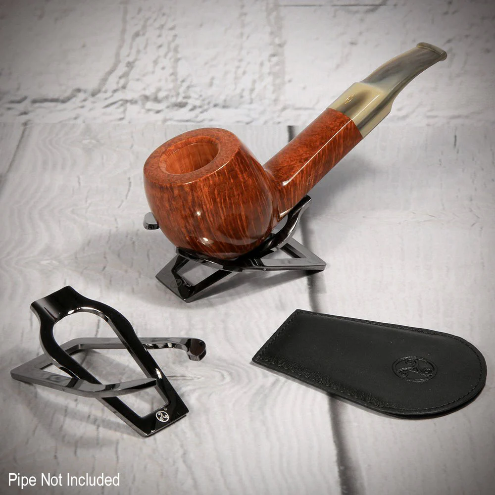 Rattray's Single Folding Pipe Rest High Polished Gunmetal