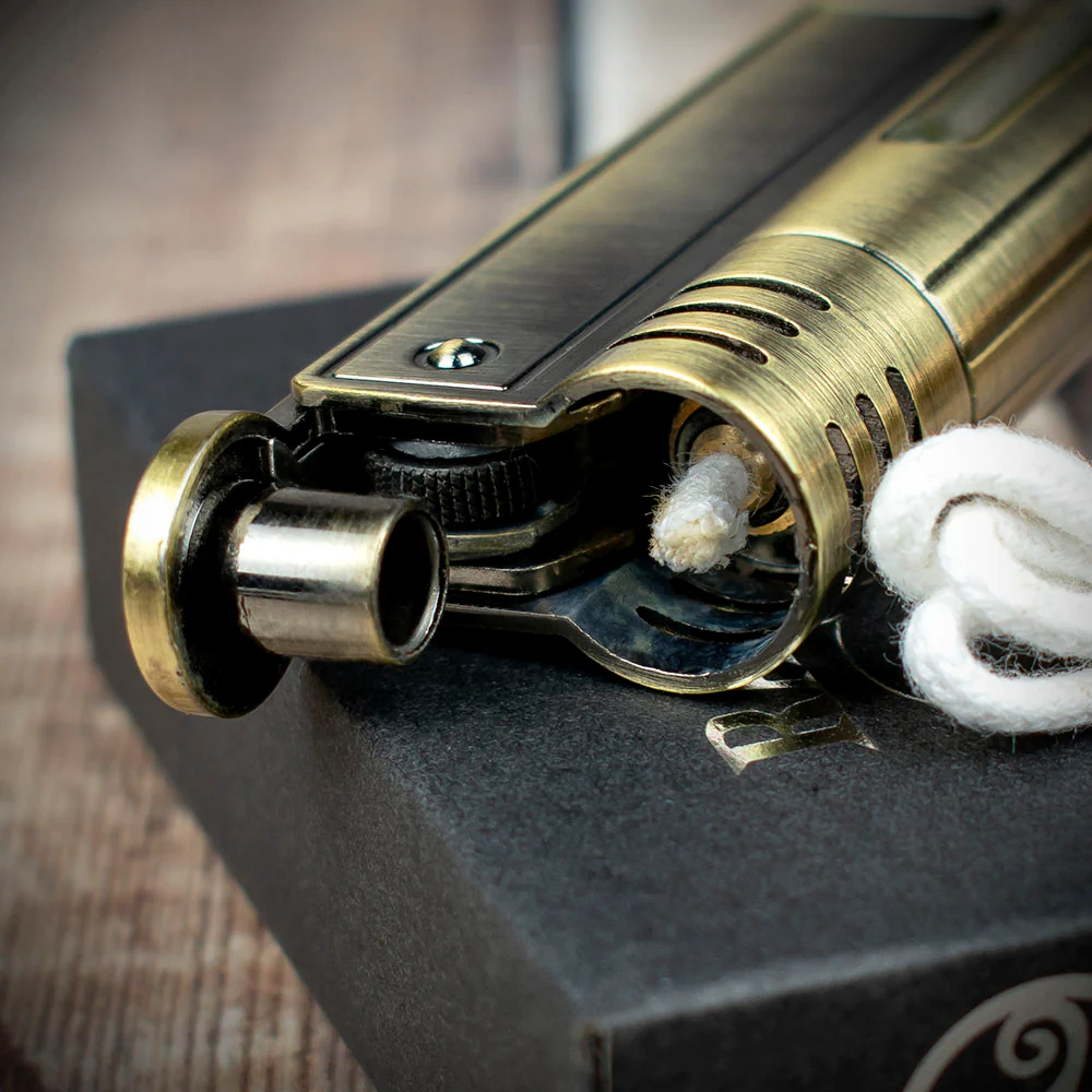 Rattray's Steam Punk Petrol Lighter - Brass Finish - Image 3