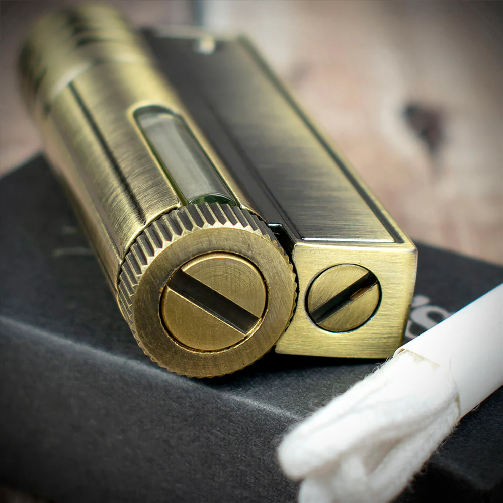 Rattray's Steam Punk Petrol Lighter - Brass Finish - Image 4
