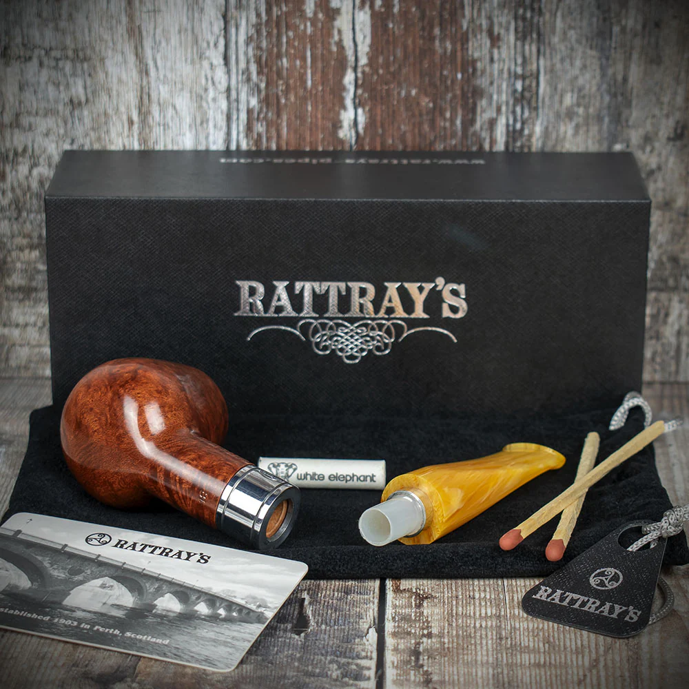 Rattray's Monarch Light 9mm Briar Smoking Pipe - Shape 18 - Image 4