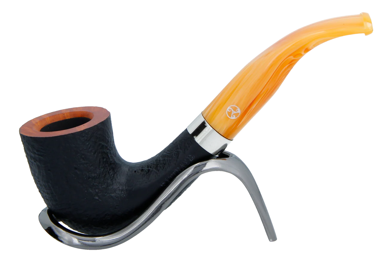 Rattray's Samhain Sandblast Yellow Briar Smoking Pipe - Shape 48