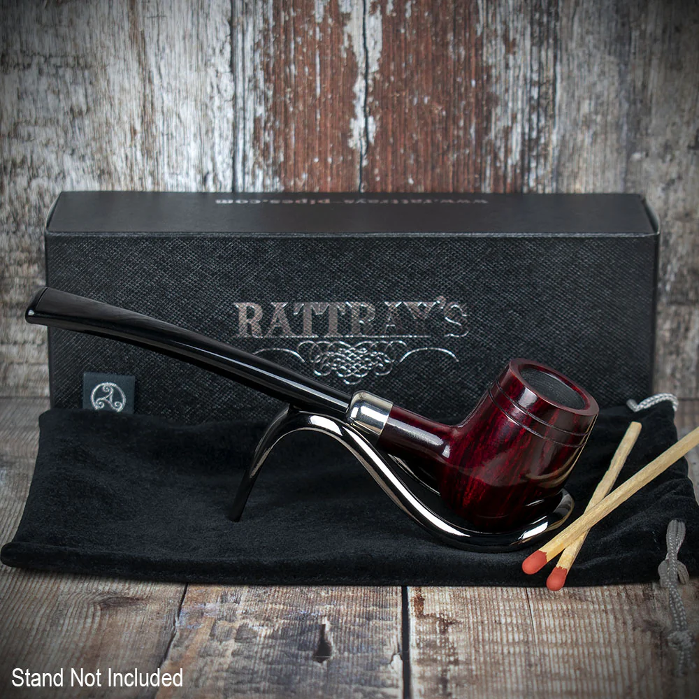 Rattray's Slainte Briar Smoking Pipe - Burgundy - Image 3