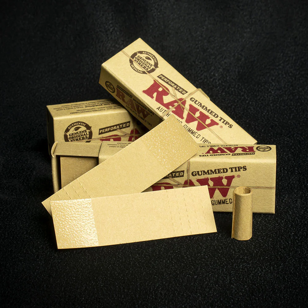 RAW Perforated Gummed Natural Tips - Bundle of 3 - Image 2