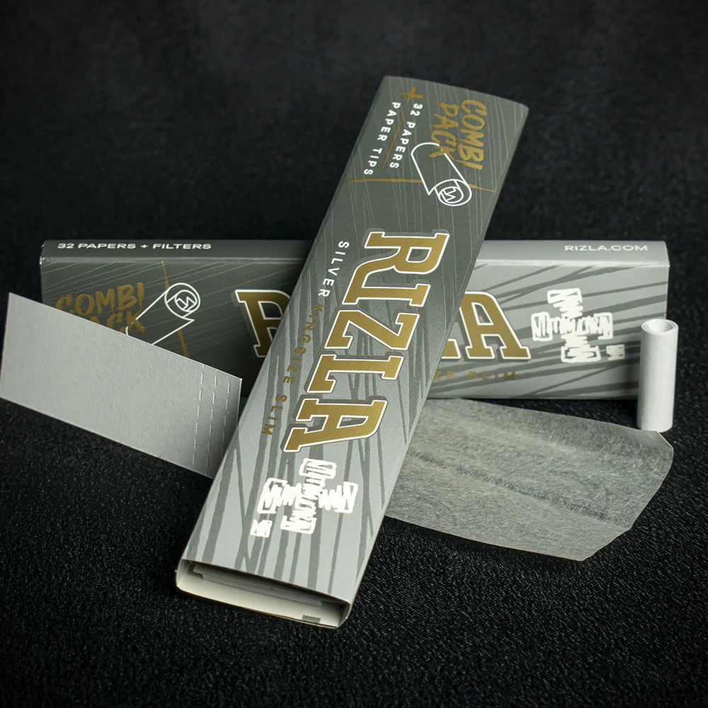 Rizla King Size Silver Slim Rolling Papers & Tips - Combi Pack - Image 3