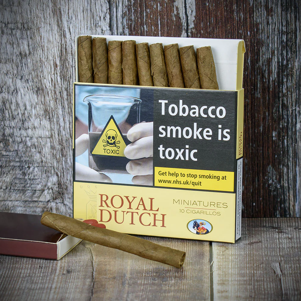 Royal Dutch Gold Miniature Cigarillos - Pack of 10 - Image 2