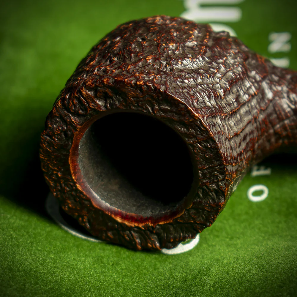 Peterson of Dublin Irish Harp Sandblasted Smoking Pipe - Shape 608 - Image 5