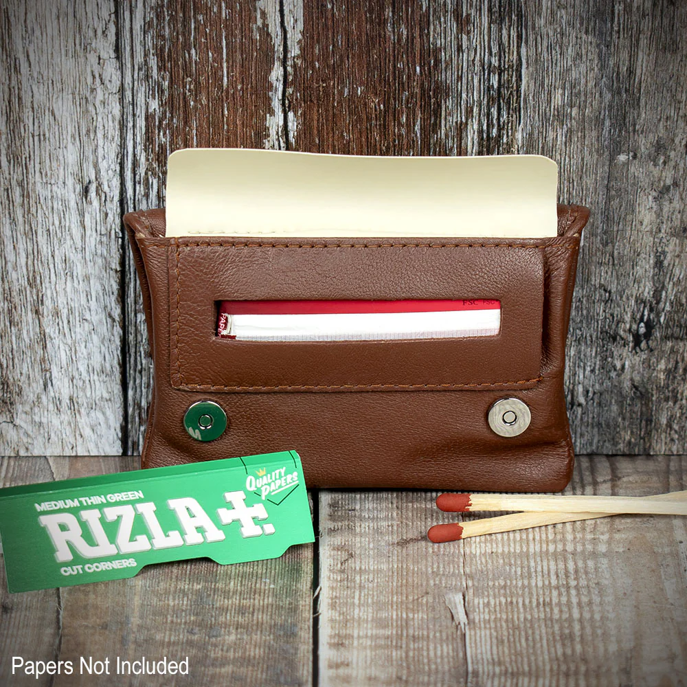 Sarome Leather Handrolling Pouch - Tan PO29T - Image 2