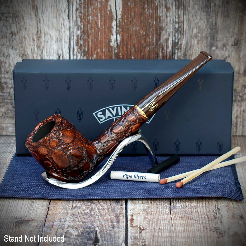 Savinelli Alligator Brown 111 - 6mm Briar Pipe - Image 2