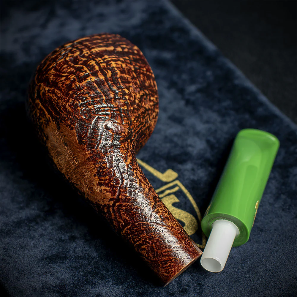 Savinelli Autograph (Limited Edition) Sandblast Brown Briar Pipe - 01 - Image 4