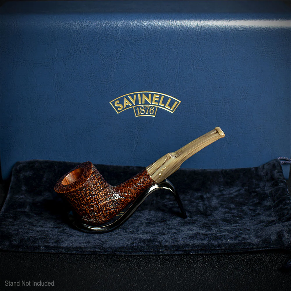 Savinelli Autograph (Limited Edition) Sandblasted Black Briar Pipe - 01 - Image 2