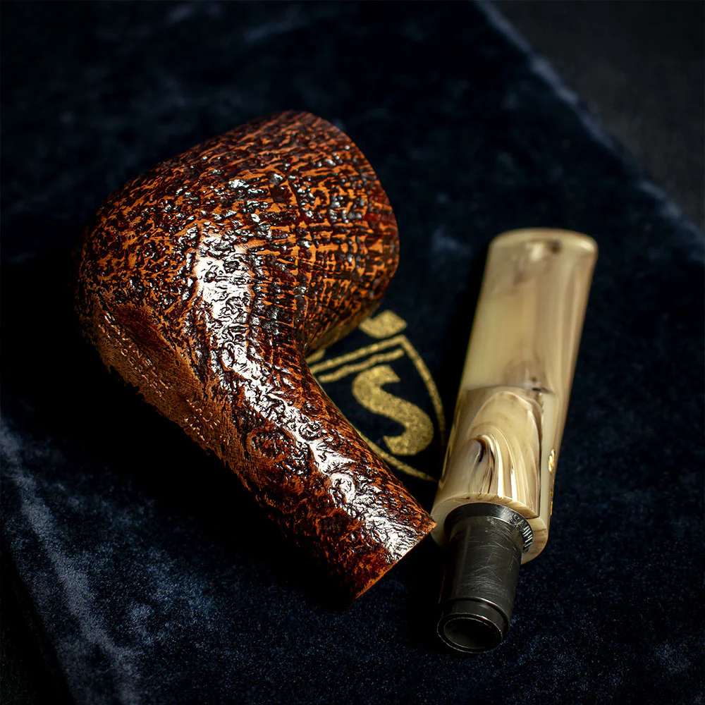 Savinelli Autograph (Limited Edition) Sandblasted Black Briar Pipe - 01 - Image 4
