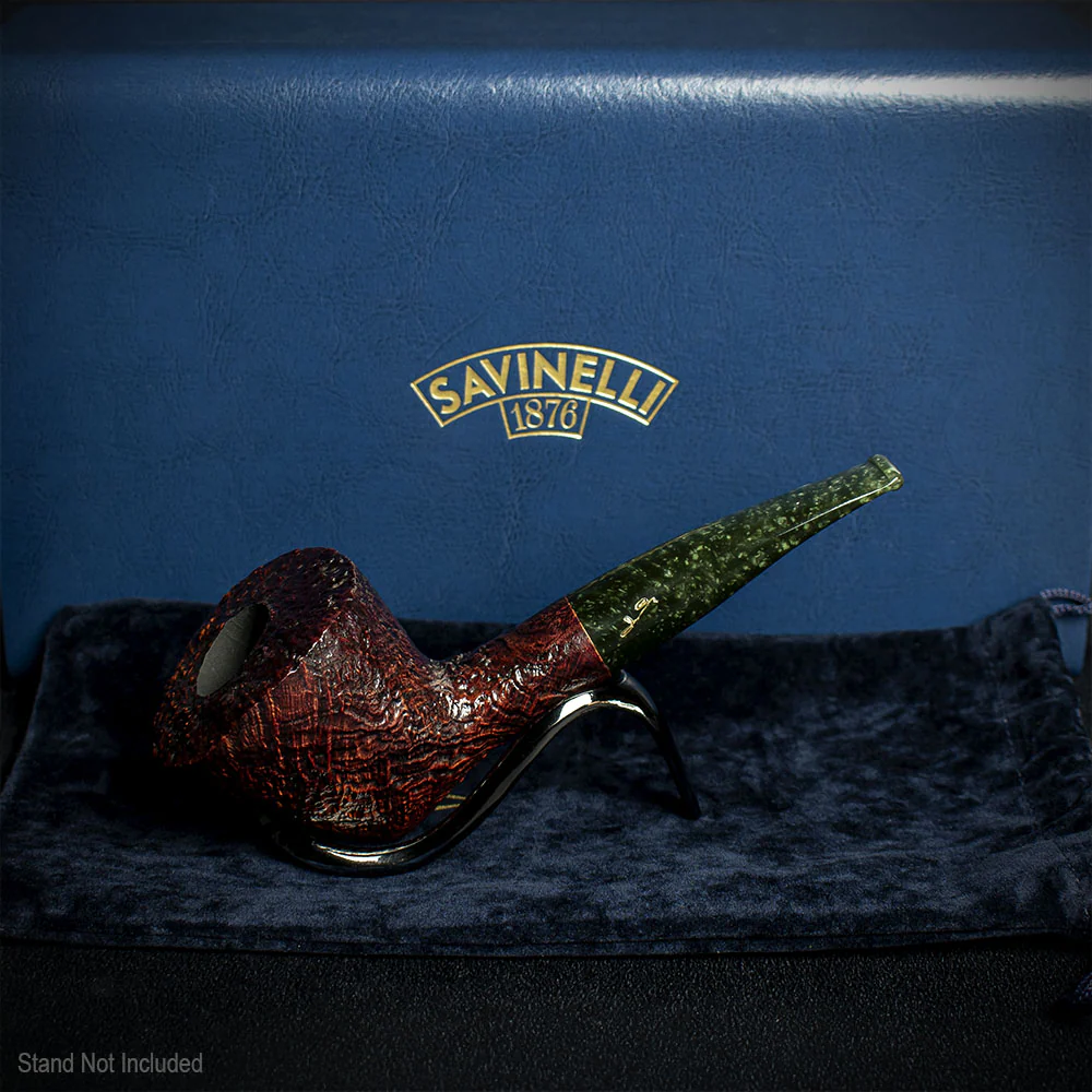 Savinelli Autograph (Limited Edition) Sandblasted Black Briar Pipe - 02 - Image 2