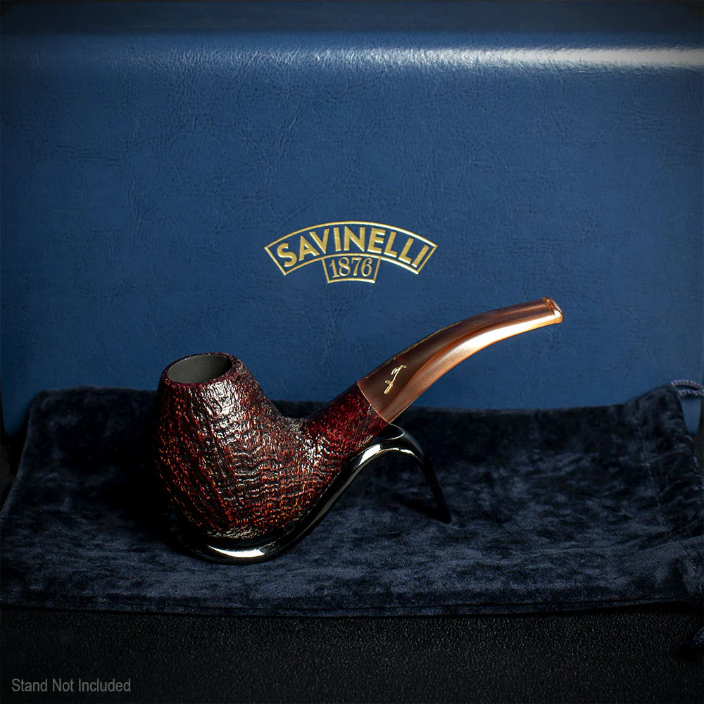 Savinelli Autograph (Limited Edition) Sandblasted Black Briar Pipe - 03 - Image 2