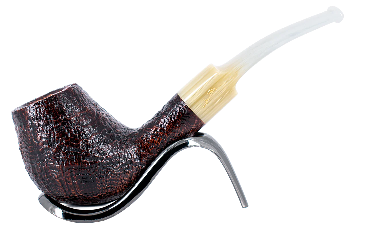 Savinelli Autograph (Limited Edition) Sandblasted Black Briar Pipe - 07
