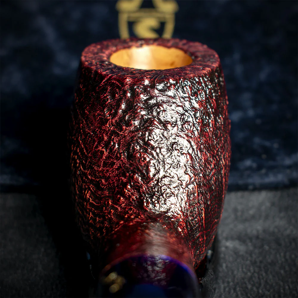 Savinelli Autograph (Limited Edition) Sandblasted Black Briar Pipe - 12 - Image 7