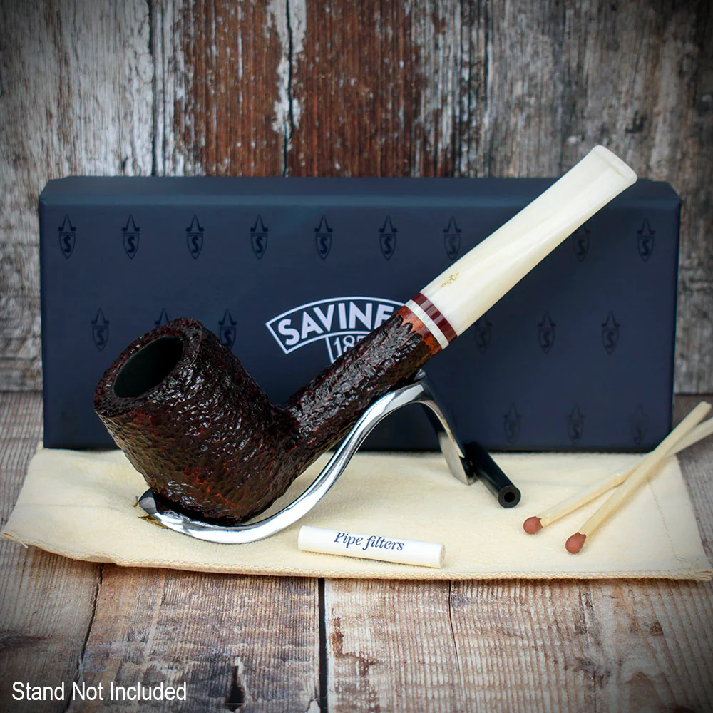 Savinelli Avorio Rustic Brown 111 - 6mm Briar Pipe - Image 2