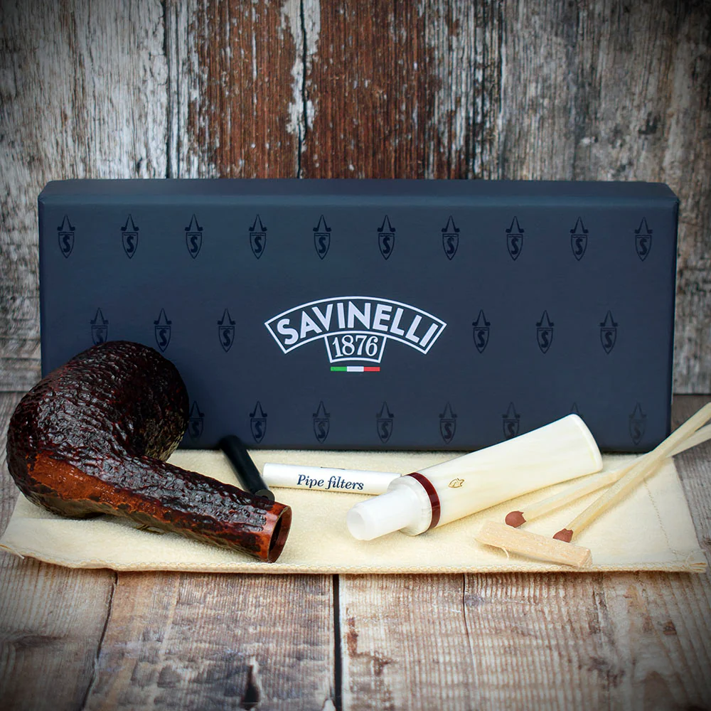 Savinelli Avorio Rustic Brown 111 - 6mm Briar Pipe - Image 4