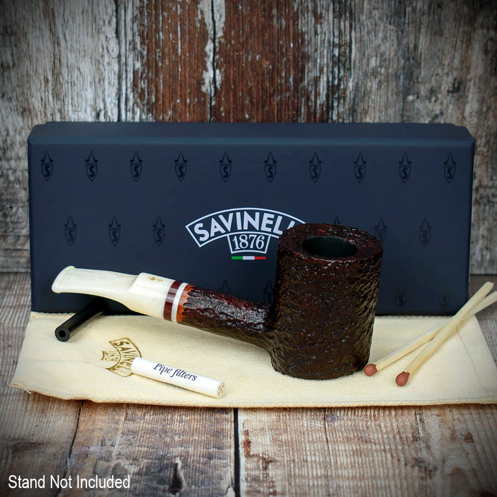 Savinelli Avorio Rustic Brown 311 - 6mm Briar Pipe - Image 3