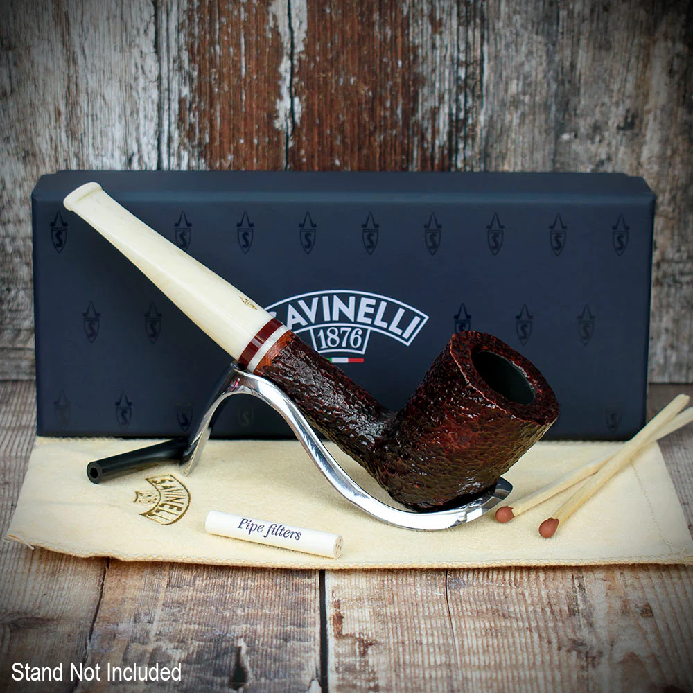 Savinelli Avorio Rustic Brown 409 - 6mm Briar Pipe - Image 3