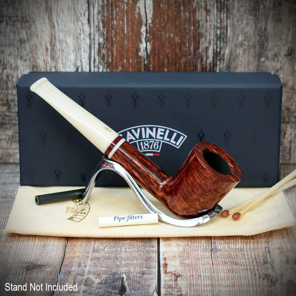Savinelli Avorio Smooth Burgundy 409 - 6mm Briar Pipe - Image 3