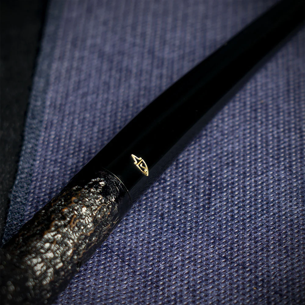 Savinelli Black Rusticated Churchwarden Briar Pipe - 901 6mm - Image 6