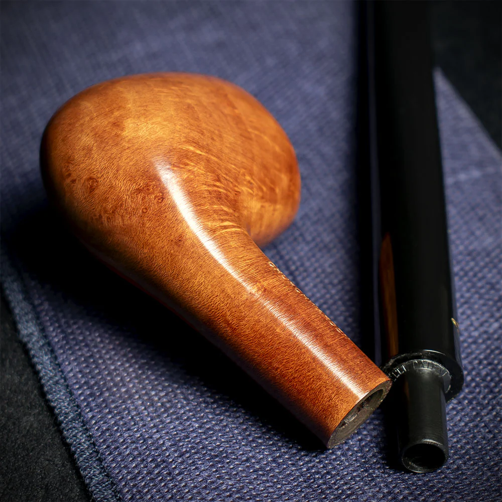 Savinelli Brown Smooth Churchwarden Briar Pipe - 901 6mm - Image 4