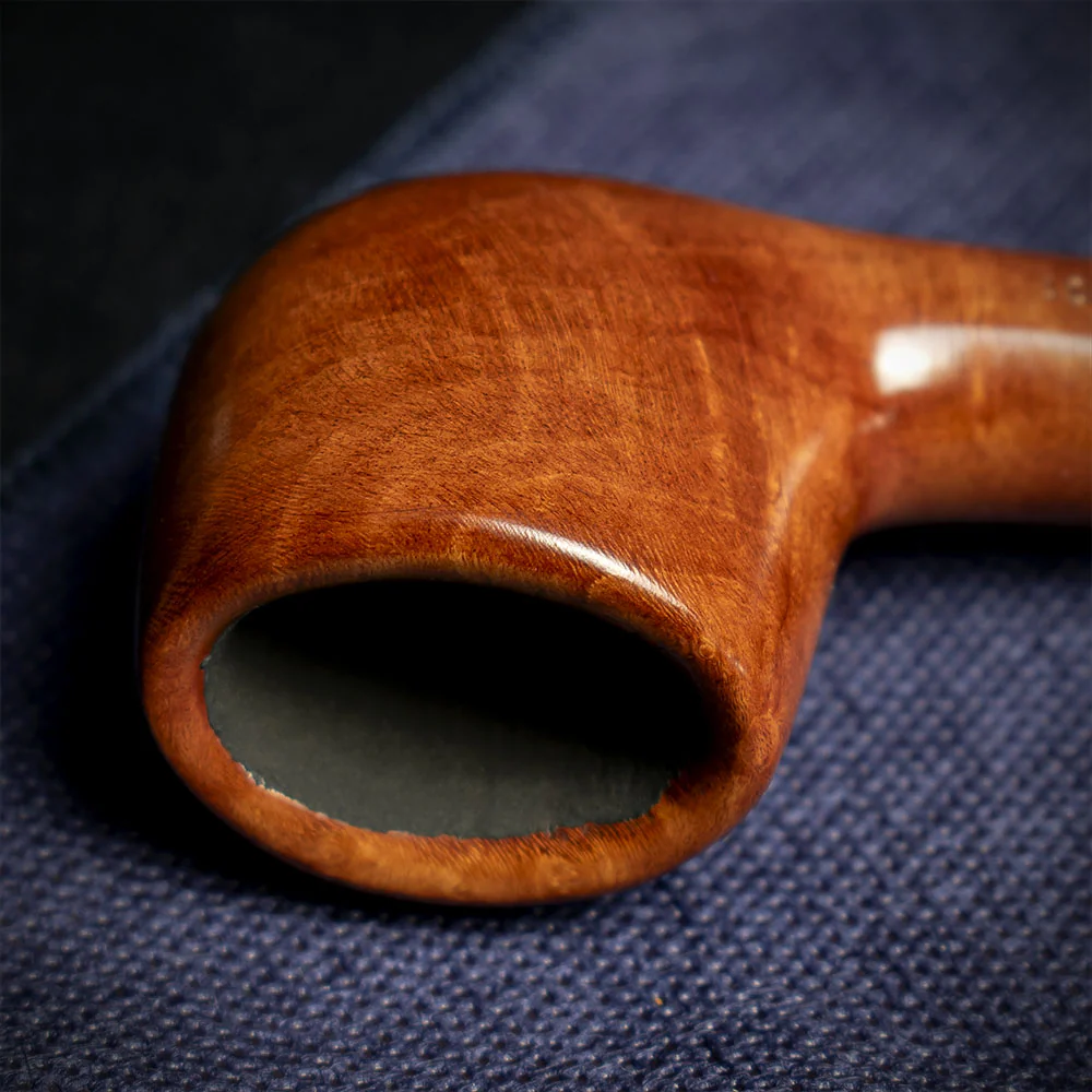 Savinelli Brown Smooth Churchwarden Briar Pipe - 901 6mm - Image 5