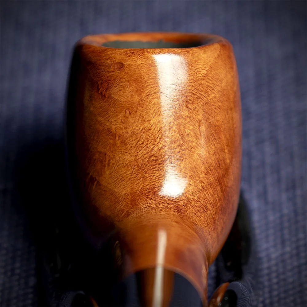 Savinelli Brown Smooth Churchwarden Briar Pipe - 901 6mm - Image 7