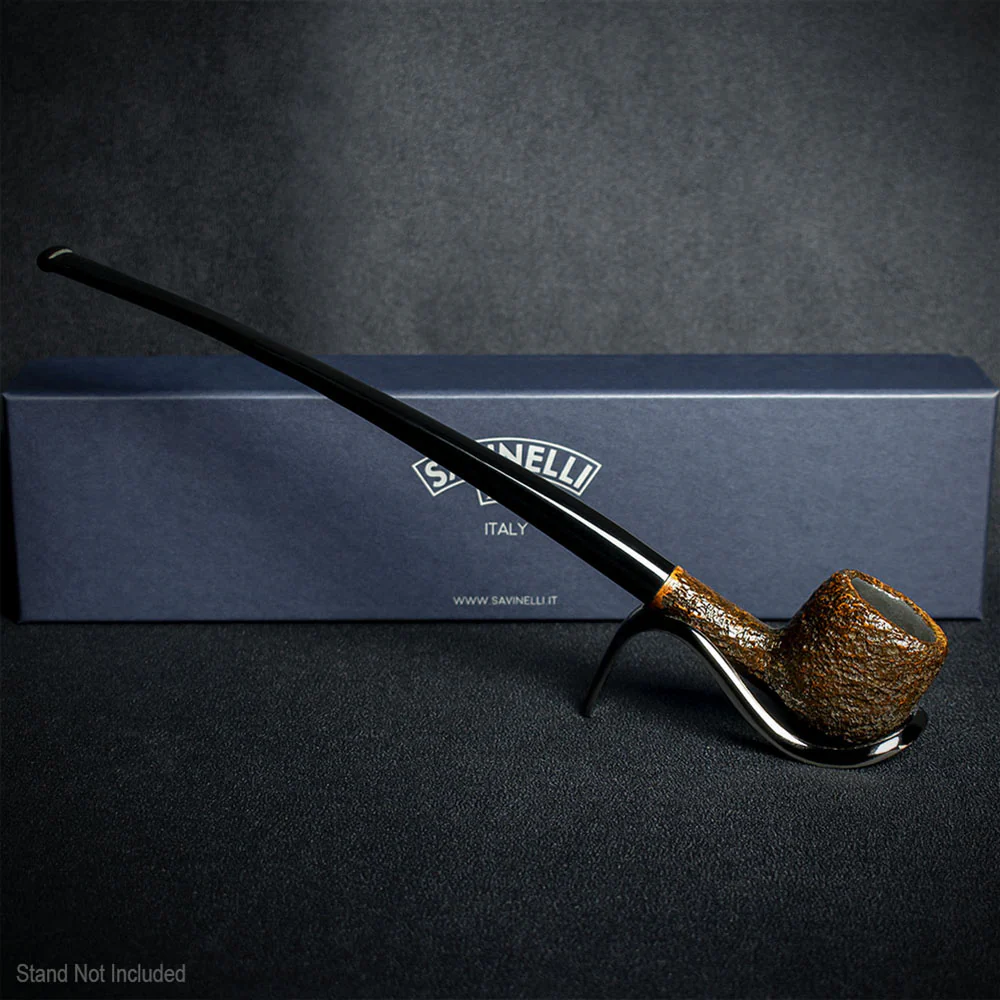 Savinelli Brownblast Churchwarden Briar Pipe - 901 6mm - Image 3