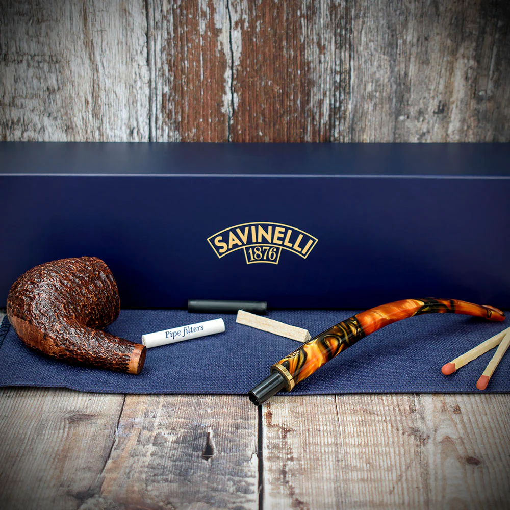Savinelli Clarks Favorite BrownBlast - 6mm Briar Pipe - Image 4