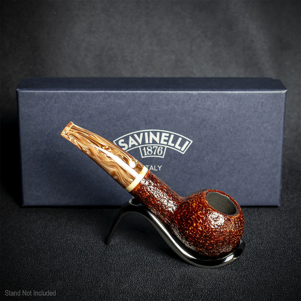 Savinelli Dolomiti Rustic Light Brown 321 - 9mm Briar Pipe - Image 3