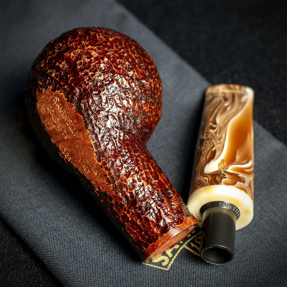 Savinelli Dolomiti Rustic Light Brown 321 - 9mm Briar Pipe - Image 4