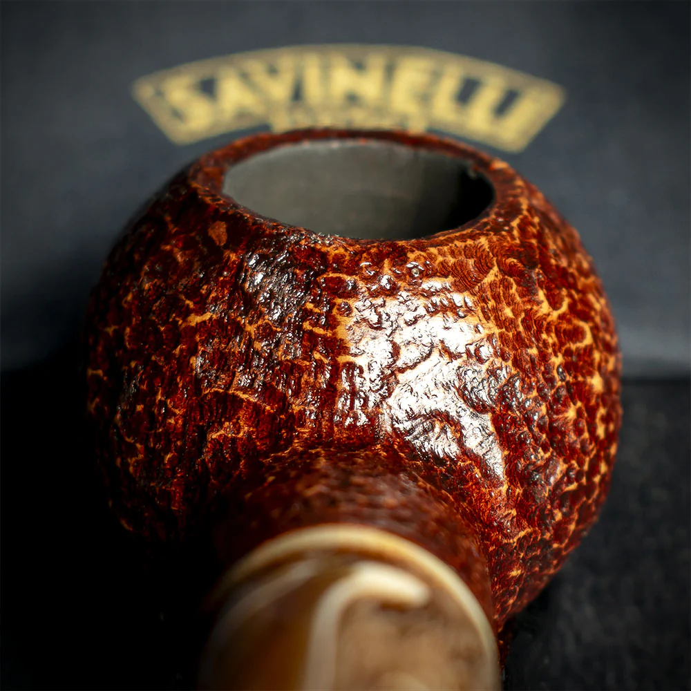 Savinelli Dolomiti Rustic Light Brown 321 - 9mm Briar Pipe - Image 7